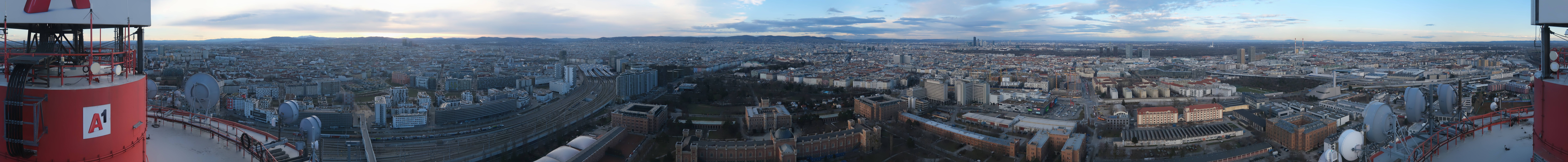 Archiv Foto Webcam Wien - Stadtpanorama
