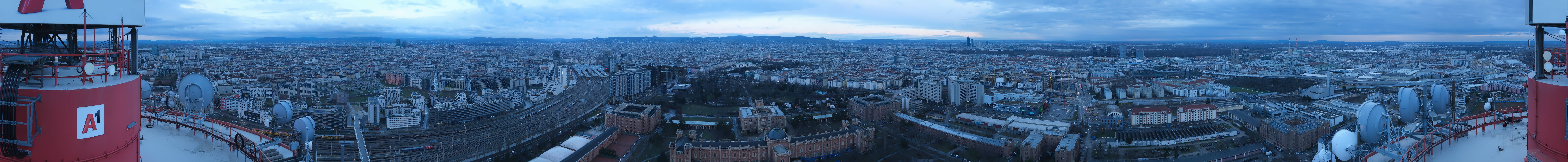 Archiv Foto Webcam Wien - Stadtpanorama