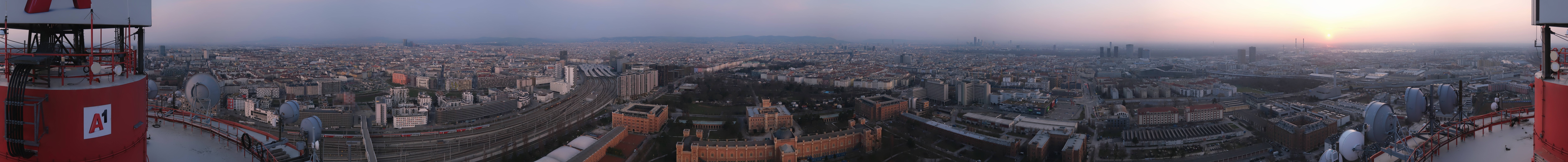 Archiv Foto Webcam Wien - Stadtpanorama