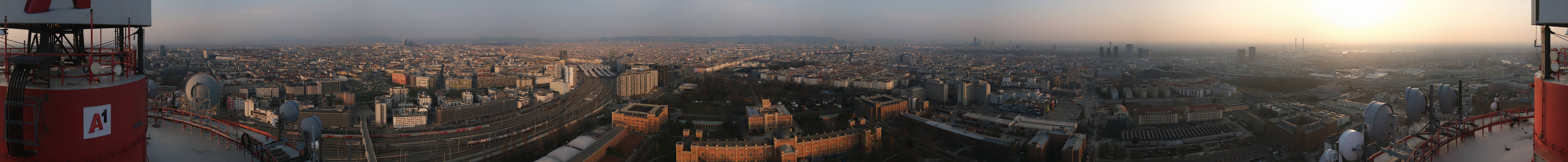 Archiv Foto Webcam Wien - Stadtpanorama