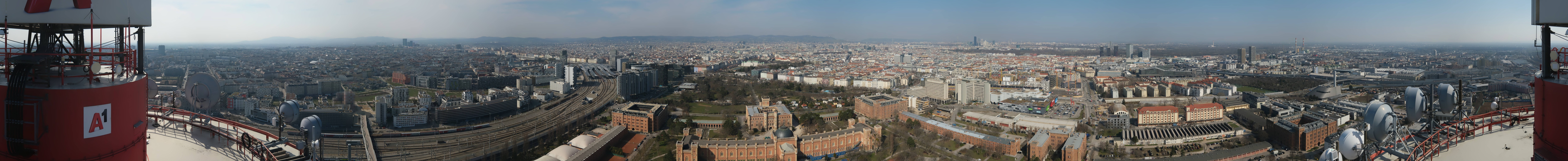 Archiv Foto Webcam Wien - Stadtpanorama
