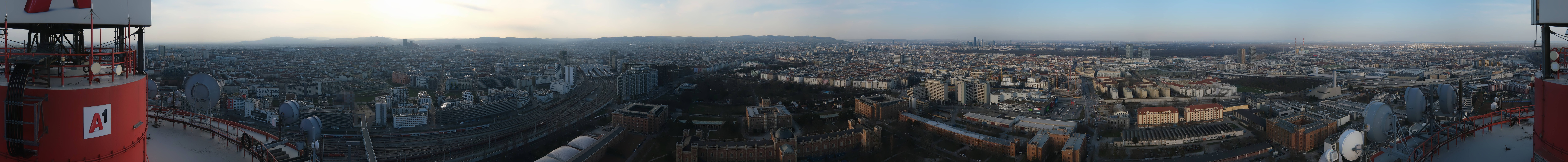 Archiv Foto Webcam Wien - Stadtpanorama