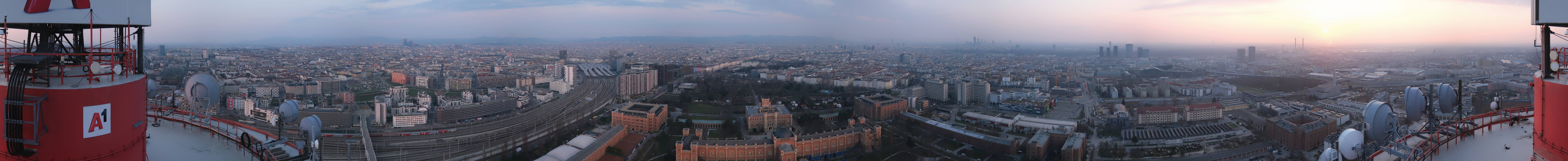 Archiv Foto Webcam Wien - Stadtpanorama