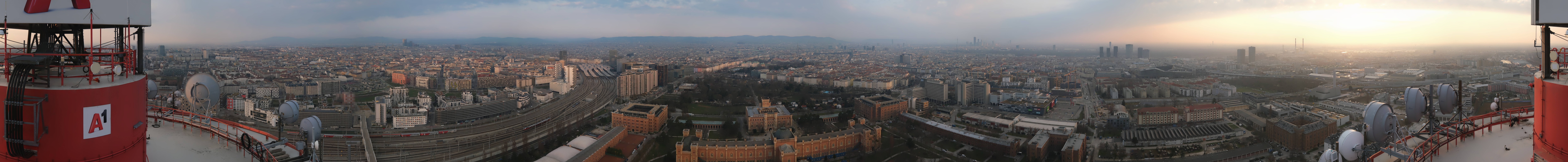 Archiv Foto Webcam Wien - Stadtpanorama