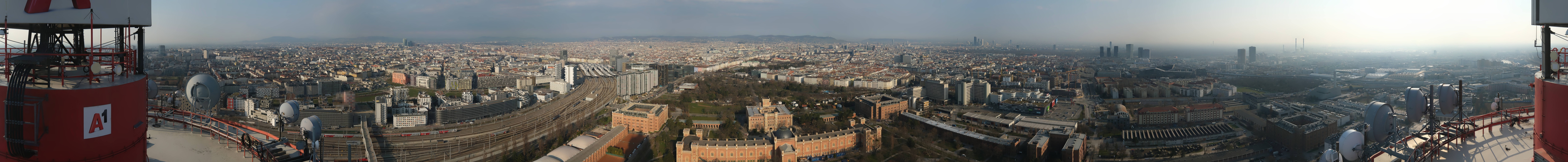 Archiv Foto Webcam Wien - Stadtpanorama