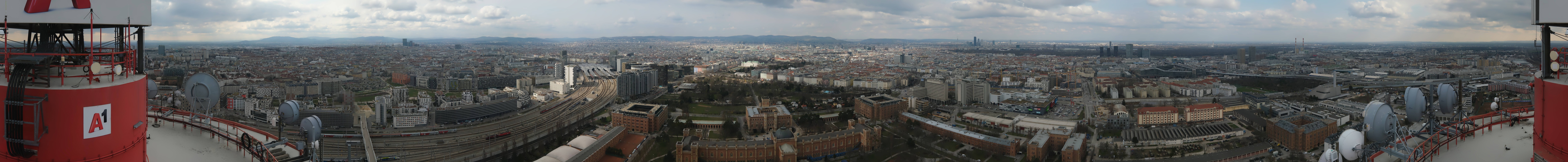 Archiv Foto Webcam Wien - Stadtpanorama