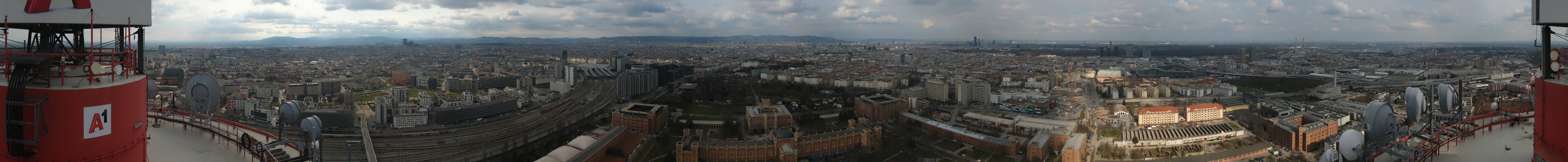 Archiv Foto Webcam Wien - Stadtpanorama