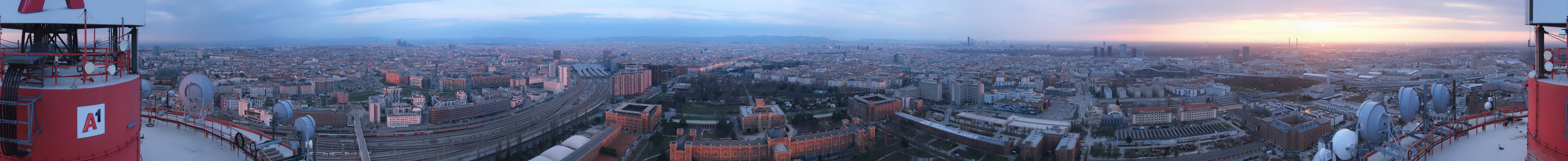 Archiv Foto Webcam Wien - Stadtpanorama