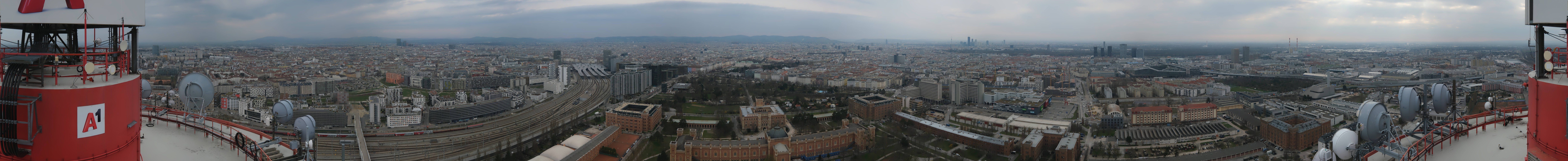 Archiv Foto Webcam Wien - Stadtpanorama