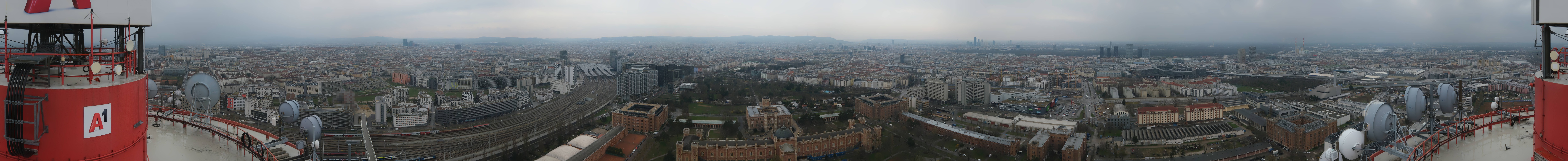 Archiv Foto Webcam Wien - Stadtpanorama