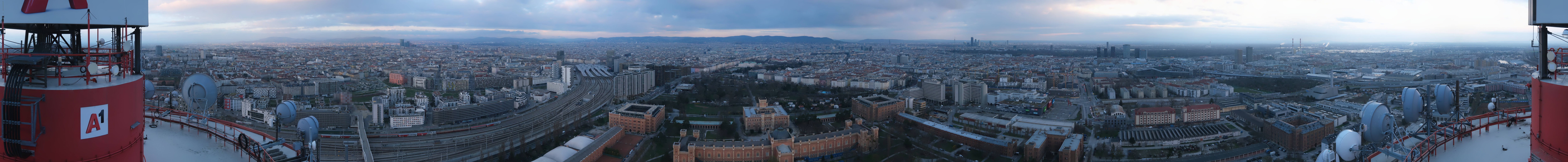 Archiv Foto Webcam Wien - Stadtpanorama