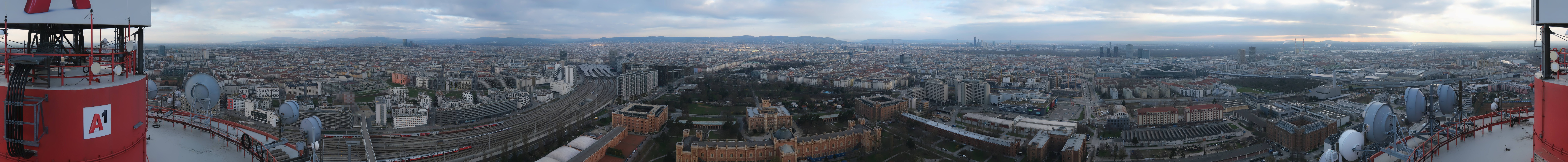 Archiv Foto Webcam Wien - Stadtpanorama