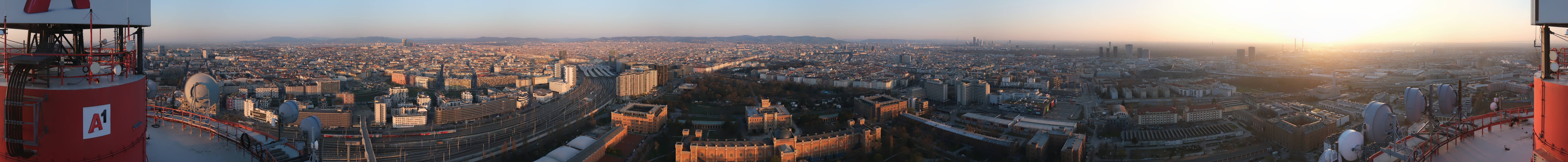 Archiv Foto Webcam Wien - Stadtpanorama