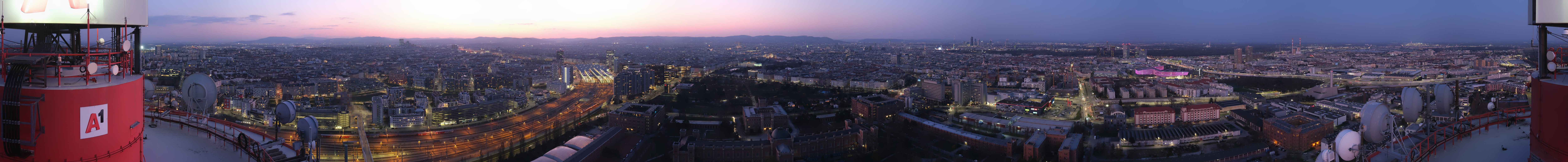 Archiv Foto Webcam Wien - Stadtpanorama