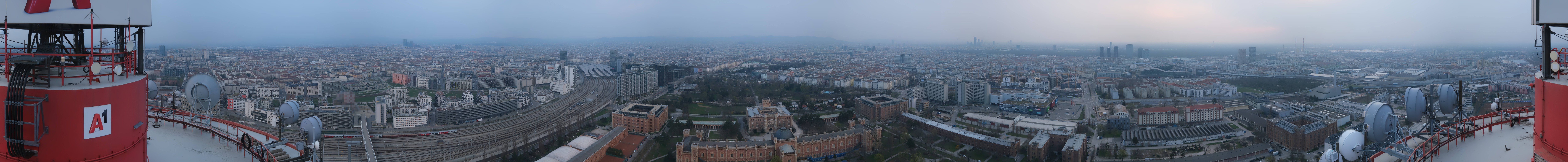 Archiv Foto Webcam Wien - Stadtpanorama