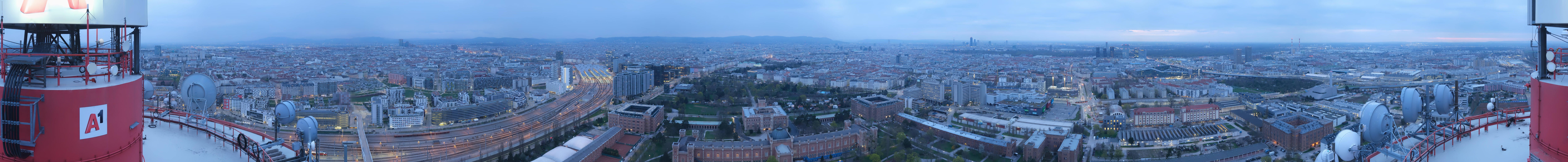 Archiv Foto Webcam Wien - Stadtpanorama