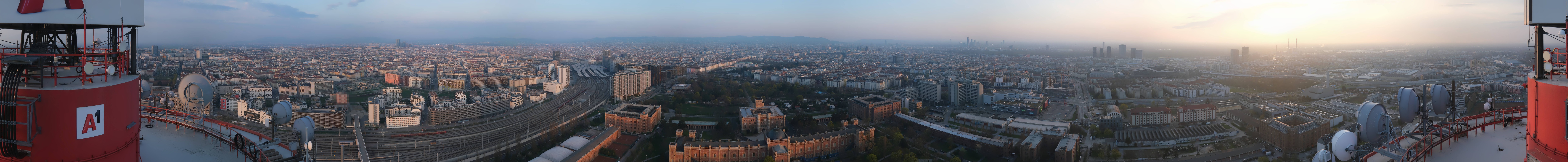 Archiv Foto Webcam Wien - Stadtpanorama