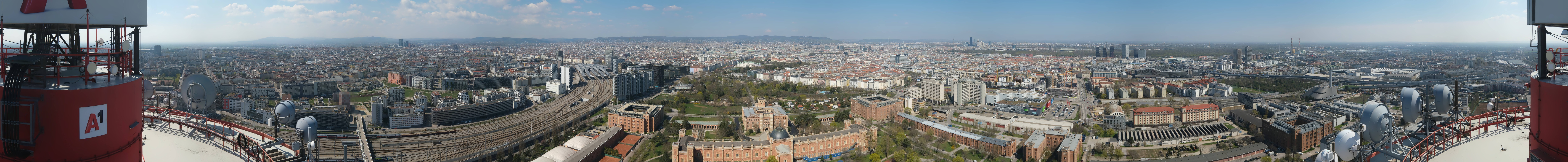 Archiv Foto Webcam Wien - Stadtpanorama
