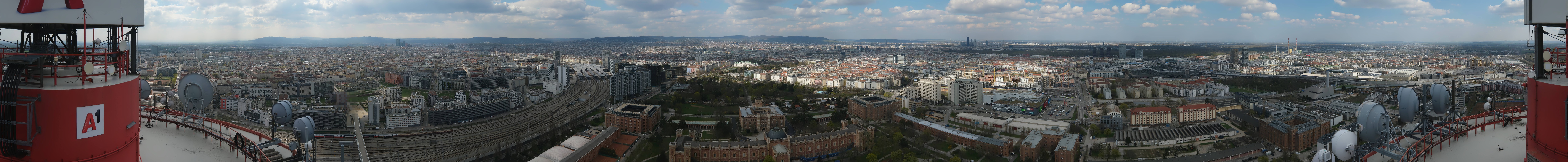Archiv Foto Webcam Wien - Stadtpanorama