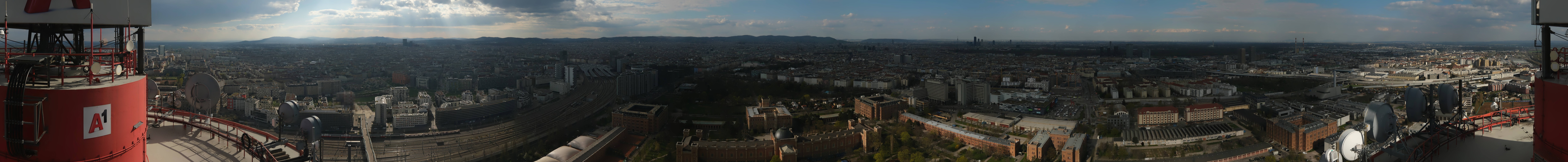 Archiv Foto Webcam Wien - Stadtpanorama