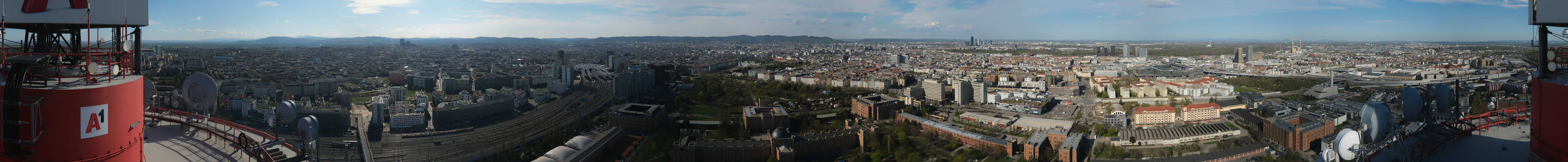 Archiv Foto Webcam Wien - Stadtpanorama