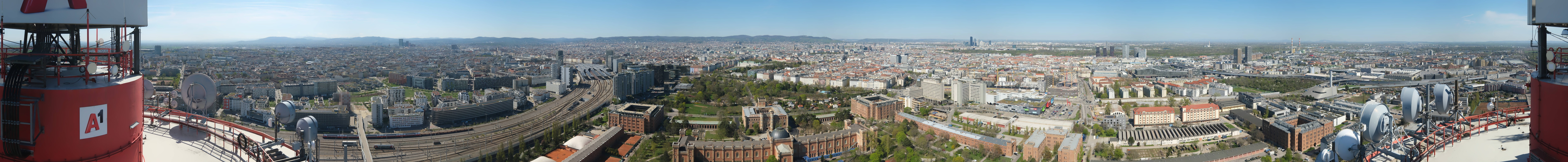 Archiv Foto Webcam Wien - Stadtpanorama