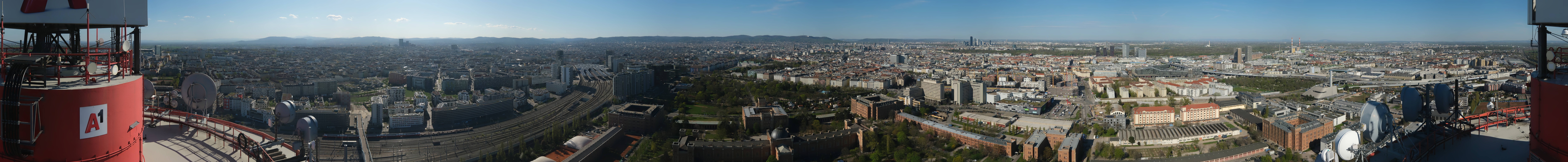 Archiv Foto Webcam Wien - Stadtpanorama