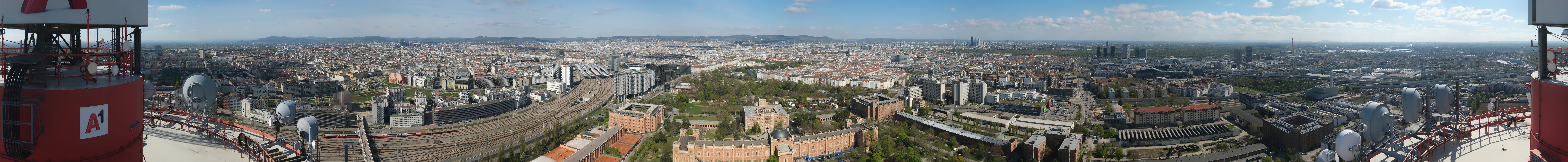 Archiv Foto Webcam Wien - Stadtpanorama