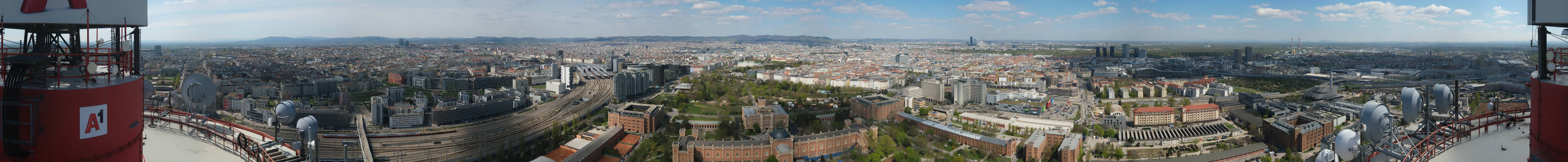 Archiv Foto Webcam Wien - Stadtpanorama