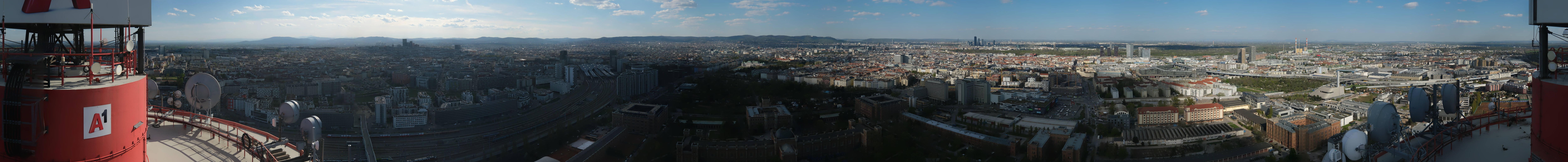 Archiv Foto Webcam Wien - Stadtpanorama