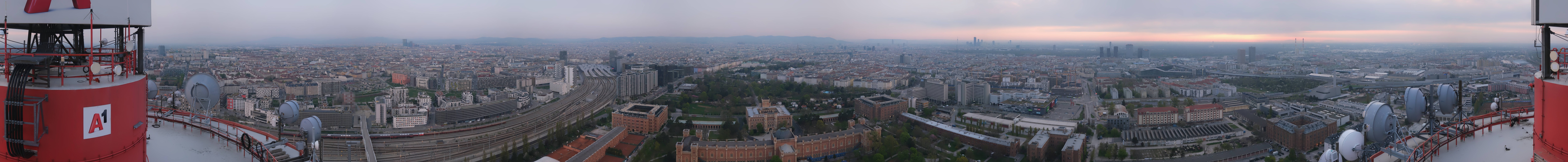 Archiv Foto Webcam Wien - Stadtpanorama