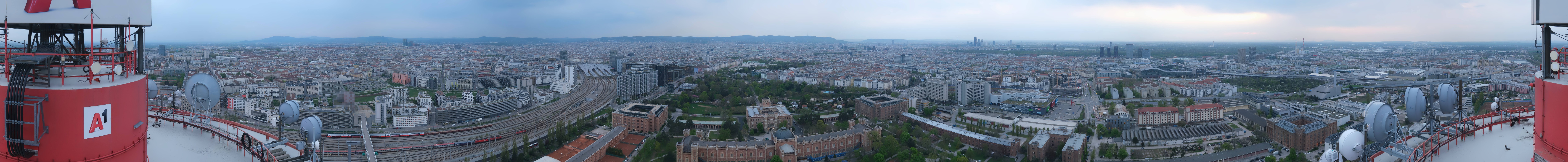 Archiv Foto Webcam Wien - Stadtpanorama