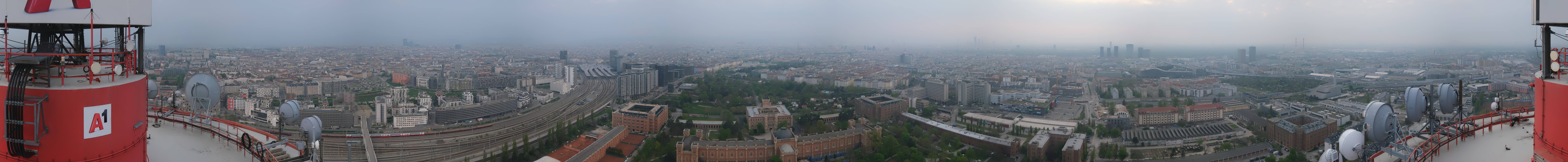 Archiv Foto Webcam Wien - Stadtpanorama