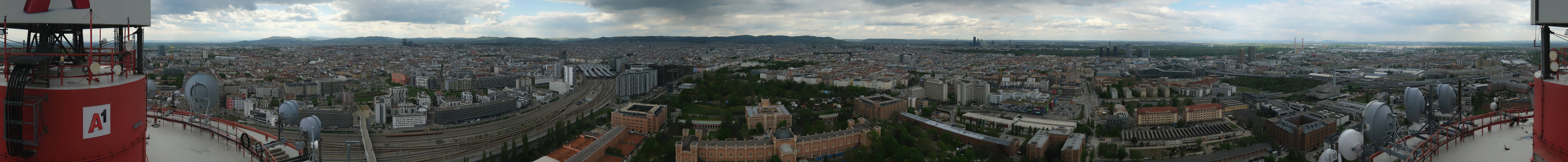 Archiv Foto Webcam Wien - Stadtpanorama