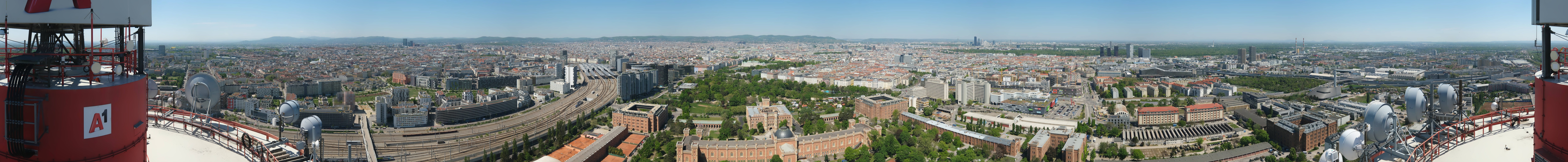 Archiv Foto Webcam Wien - Stadtpanorama