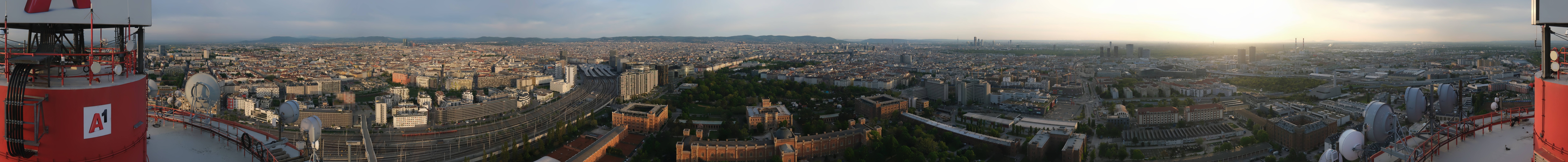 Archiv Foto Webcam Wien - Stadtpanorama
