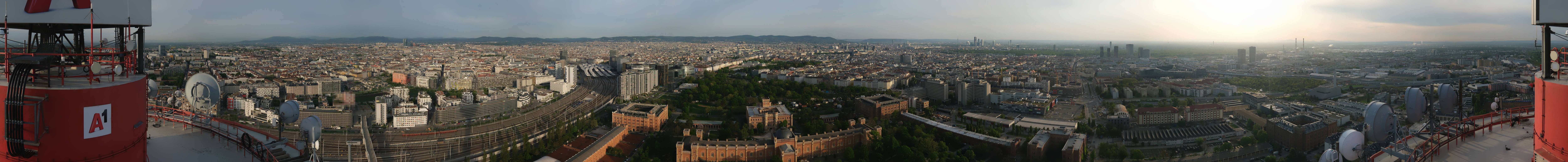 Archiv Foto Webcam Wien - Stadtpanorama