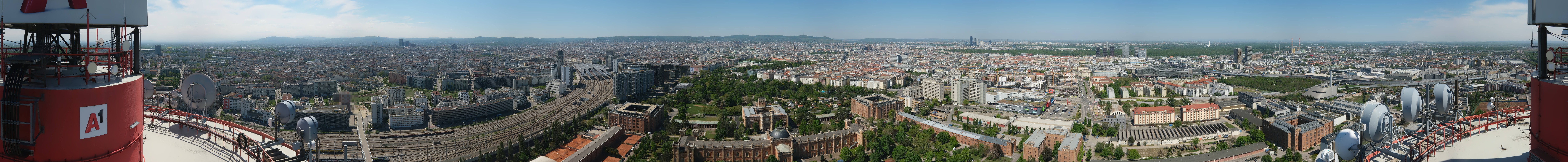 Archiv Foto Webcam Wien - Stadtpanorama