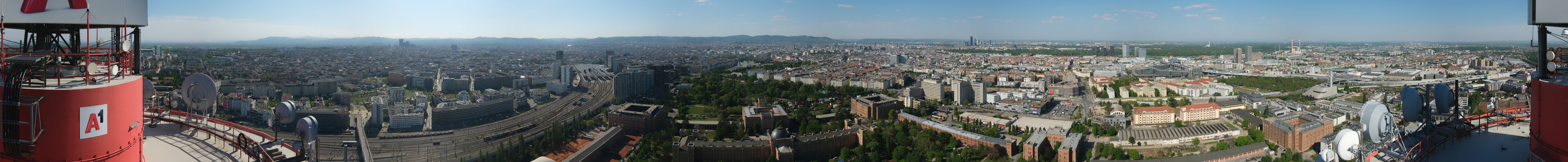 Archiv Foto Webcam Wien - Stadtpanorama