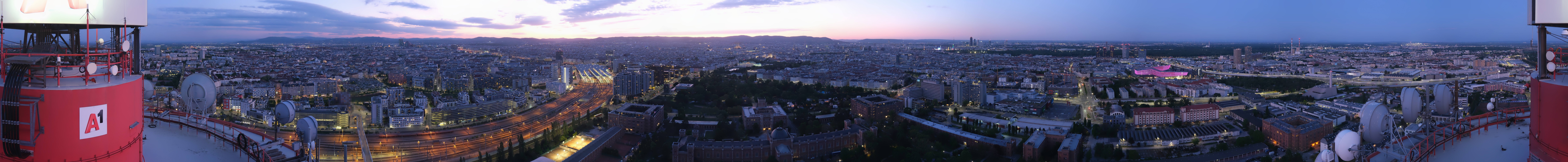 Archiv Foto Webcam Wien - Stadtpanorama