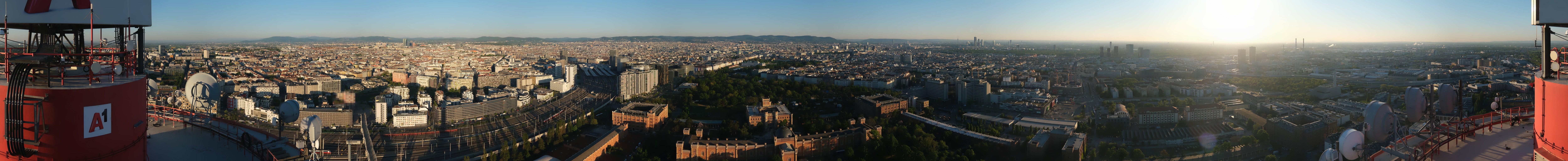 Archiv Foto Webcam Wien - Stadtpanorama