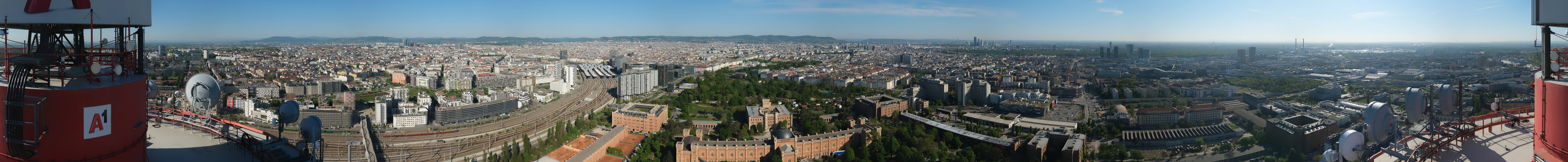 Archiv Foto Webcam Wien - Stadtpanorama