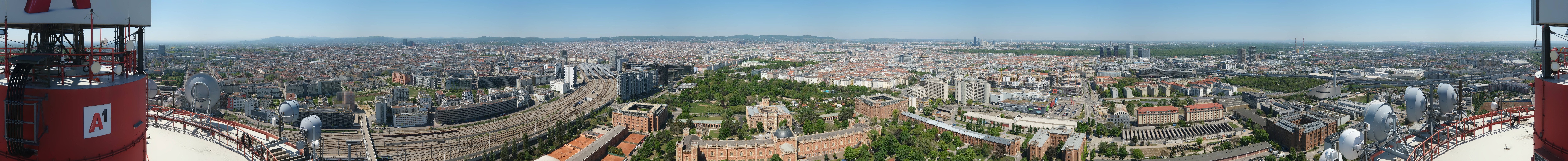 Archiv Foto Webcam Wien - Stadtpanorama