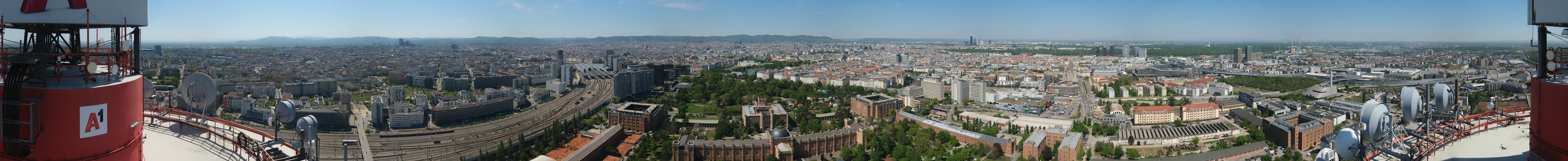 Archiv Foto Webcam Wien - Stadtpanorama