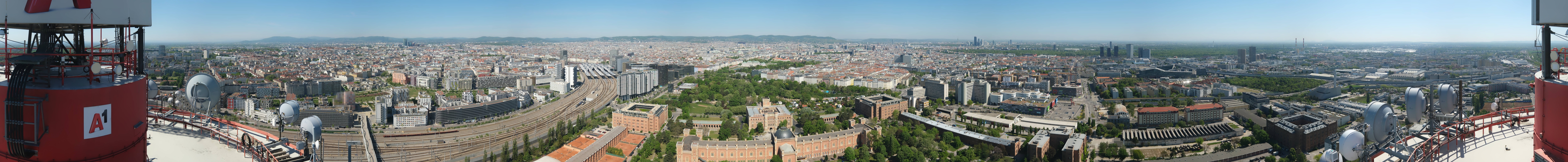 Archiv Foto Webcam Wien - Stadtpanorama
