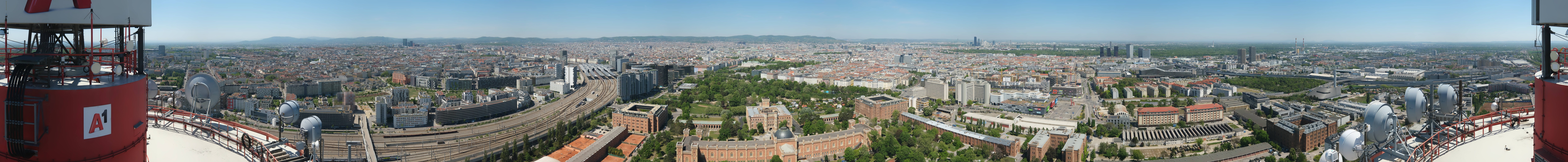 Archiv Foto Webcam Wien - Stadtpanorama