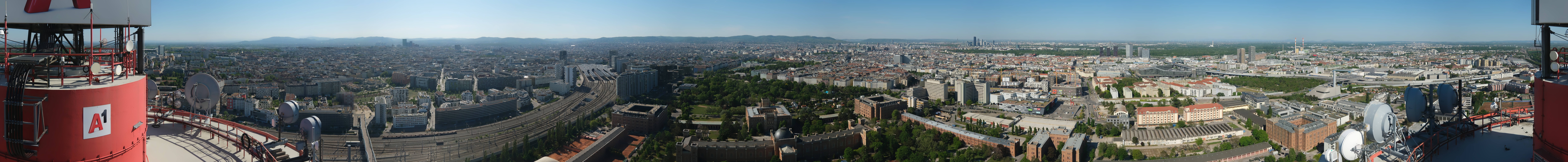 Archiv Foto Webcam Wien - Stadtpanorama