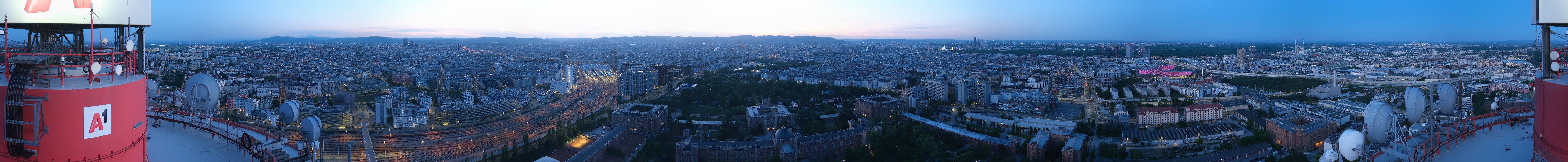Archiv Foto Webcam Wien - Stadtpanorama