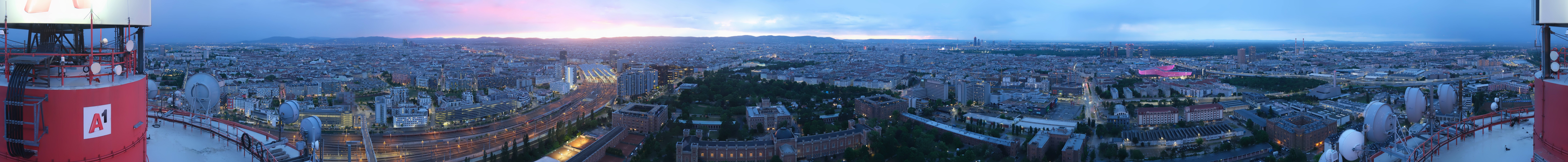 Archiv Foto Webcam Wien - Stadtpanorama