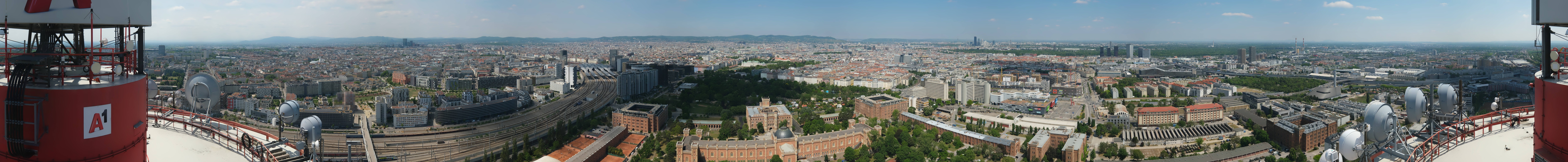Archiv Foto Webcam Wien - Stadtpanorama